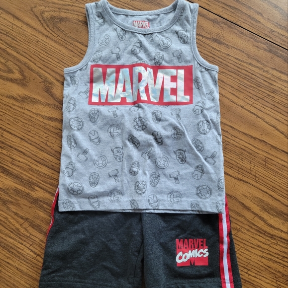 Other - Boys, 4T, Marvel short & tank set
